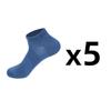 5 Pairs Men's Breathable Cotton Socks Sports Socks Slash Mesh Casual Athletic Cut Short Summer Thin Short Ankle Sock