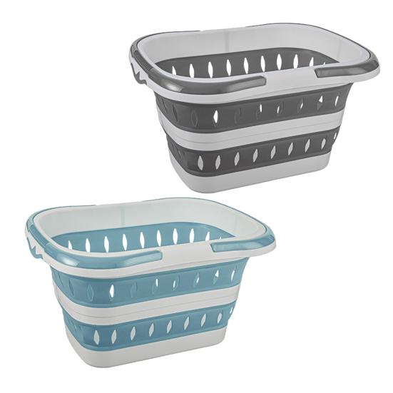 Storage Basket Portable Folding Plastic Bath Caddy with Handle Large Capacity Strong Load-bearing Travel Bathroom Organizer