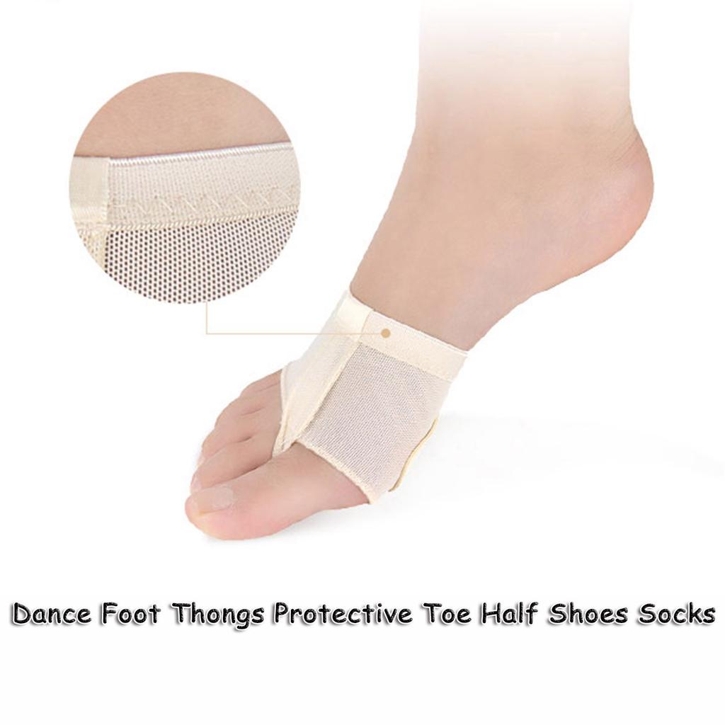Дышащие носки для балета, гимнастики и танцев, защитные носки для передней части стопы
