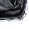 VW Golf IV 97-03 SILVER gear shift knob + gaiter with CHROME frame 6 SPEED 12MM HOLE