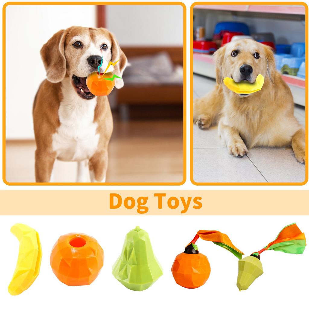 Собака течет игрушка для еды обучающая звуковая игрушка для прорезывания зубов фрукт банан интерактивная резиновая игрушка