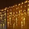 Solar-Powered LED Icicle Christmas String Lights for Outdoor Courtyard Decoration