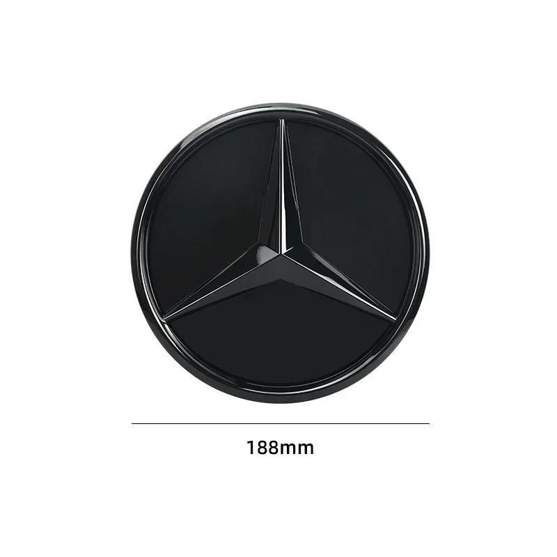 AABIC1 3D 188mm Front Grille Star Logo Emblem Badge For Mercedes-Benz C Class 2014-2018 GLC Car Emblems1