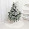 Christmas Tree Skirts Round Plush Xmas Trees Base Cover Carpet Mat Ornaments for Home New Year Party Decoration