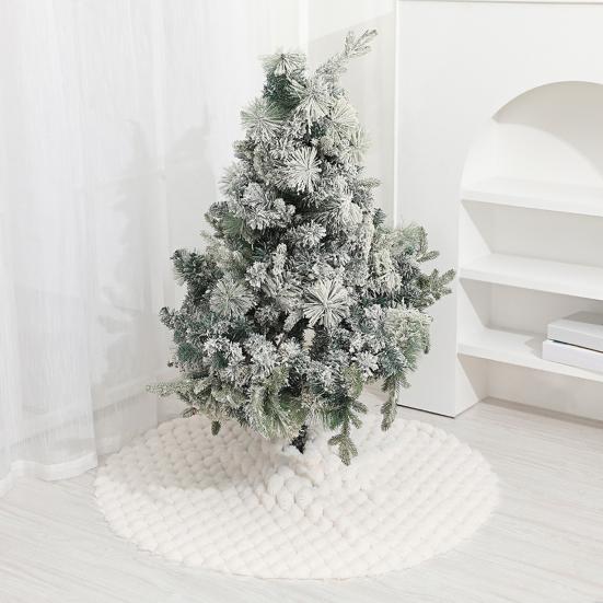 Юшенг Юбки для новогодней елки Круглые Плюшевые Коврик-покрывало для основания рождественской елки Украшения для дома Новогодняя вечеринка