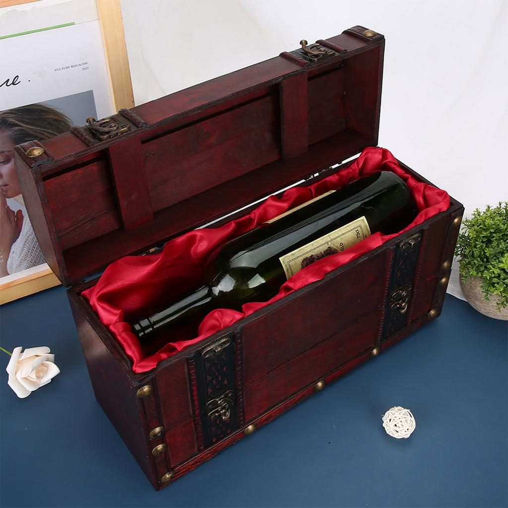 Desktop Vintage Wooden Large Capacity Jewelry Box Storage Box Jewelry Container Box