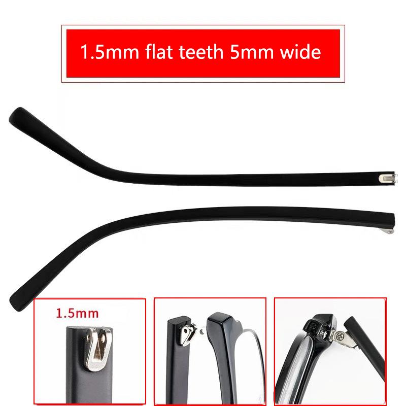 1 пара дужек для очков, дужки с двойным зубом, плоские зубцы, замена очков из TR90, противоскользящие ножки, аксессуары для ремонта очков