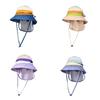 Childrens Sun Hat With Adjustable Foldable Design For Summer Outdoor Activities