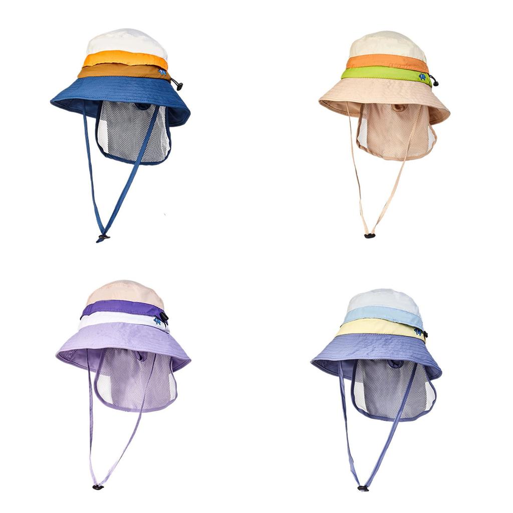 Childrens Sun Hat With Adjustable Foldable Design For Summer Outdoor Activities