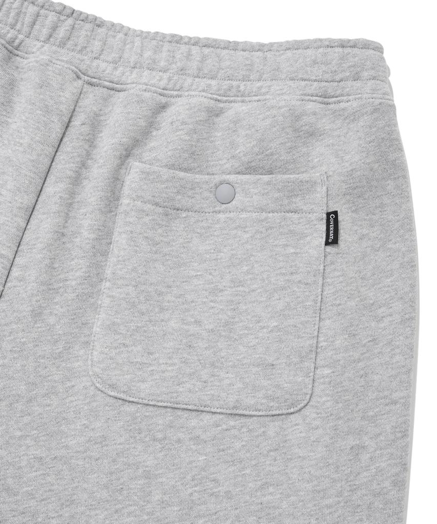 COVERNAT Authentic Logo Tapered Sweat Jogger Pants Melange Grey