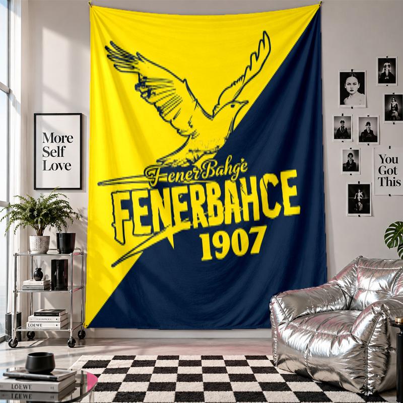 Fenerbahçe FC Wall Tapestry Home Decor Wall Hanging Cloth for Bedroom Living Room Background