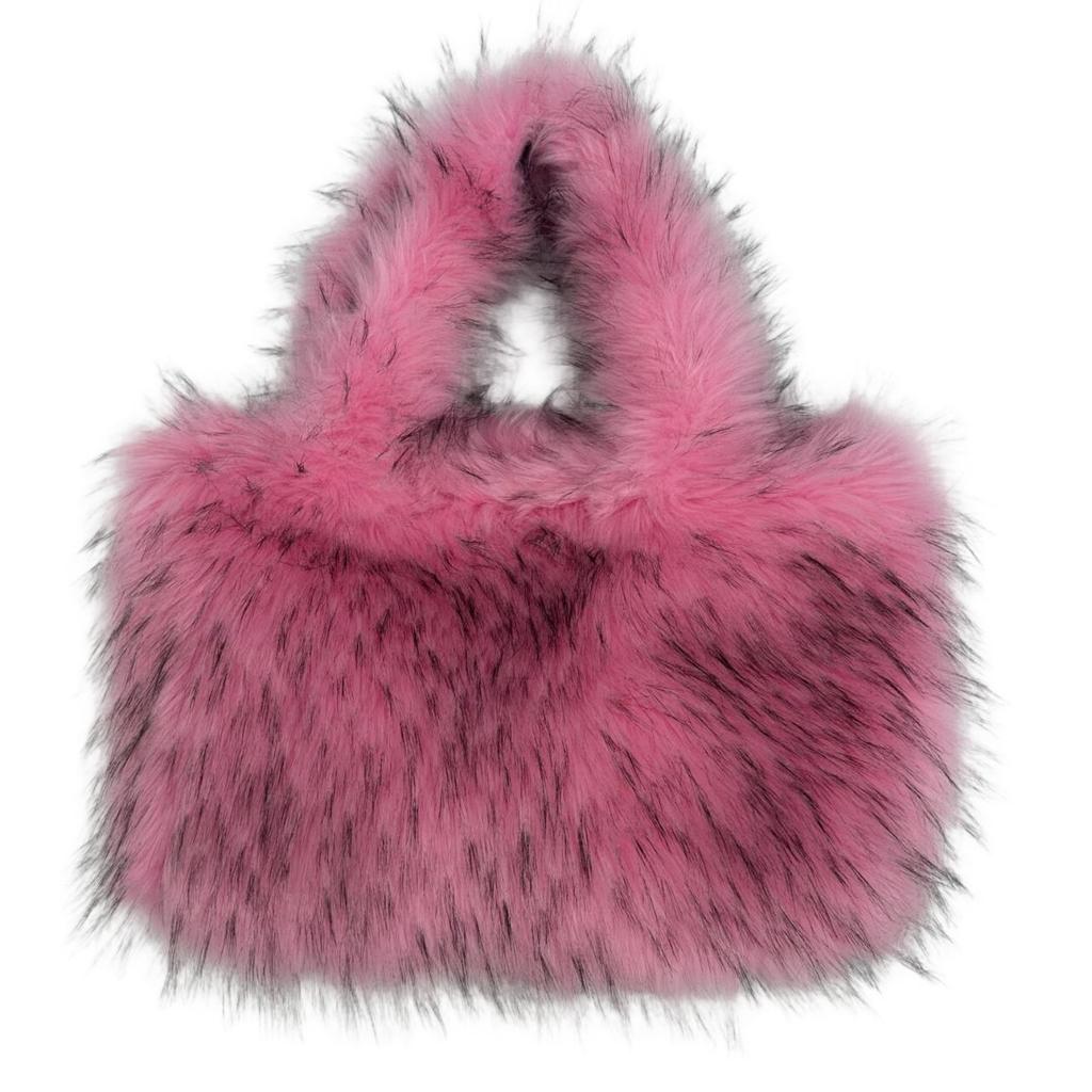 Зимние новые модные мягкие плюшевые женские сумки большой емкости темперамент меховая женская большая сумка тоут европейские и американские ретро женские сумки через плечо