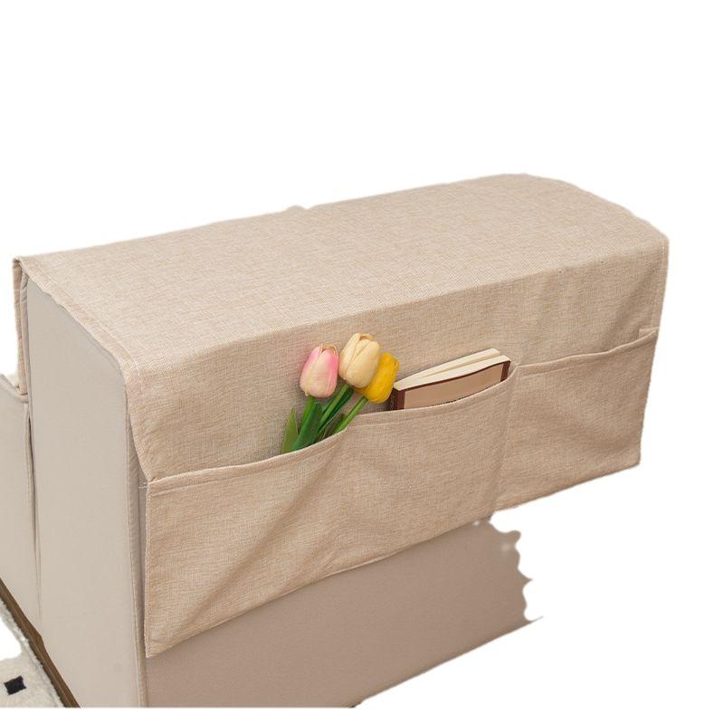 Тканевый чехол на подлокотник дивана Современный стиль Имитация льна Пылезащитный чехол-накладка Универсальный Для лета Противоскользящий Тканевый чехол-полотенце