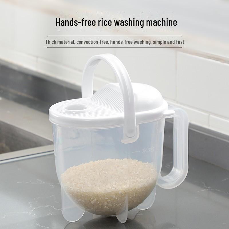 Автоматическое устройство для промывки риса, слив без помощи рук, сито для промывки, ленивая и удобная мойка риса.