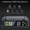 Digital LCD Display Tire Pressure Monitoring System Temperature Warning USB / Solar Power Car TPMS 0-6Bar Waterproof
