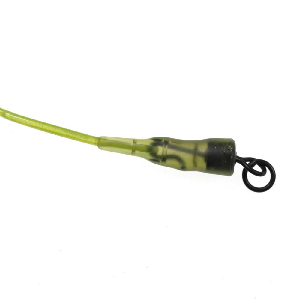 Bimoo 1PC 30LB 35LB 45LB Fluoro Carbon Fused Carp Link High Carbon Carp Main Line Braided Carp Leader Trace with Terminal Swivel