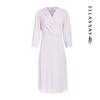 ELLASSAY Women's Elegant Mid-length Silk Shirt Dress