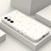 Нежный чехол-ромашка для Samsung Galaxy A37 A57 Жидкий силиконовый чехол