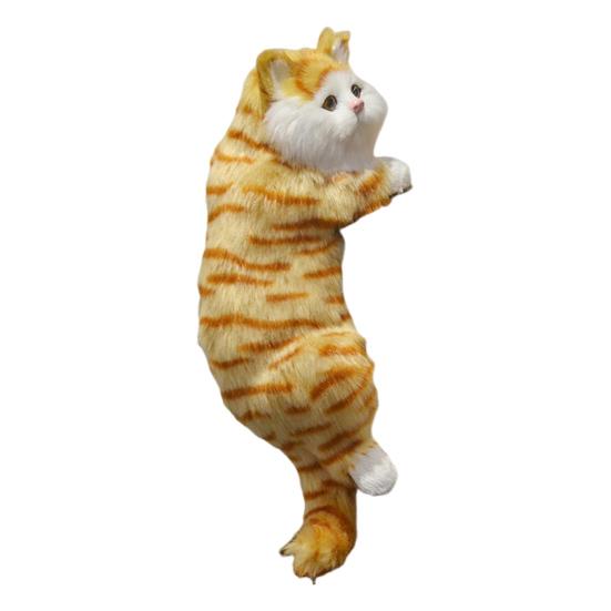 Декоративная фигурка пушистого котенка Yousheng, реалистичная модель котенка, подвесное украшение для дома, подставки под телевизор или полки.