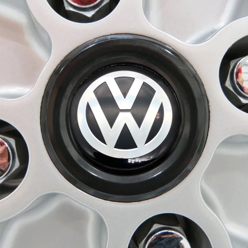 Колпачки на вентили VW Для VOLKSWAGEN VW 56мм-120мм Наклейки на центральные колпаки колес автомобиля Аксессуары Для Volkswagen VW R-line R GTI Polo G