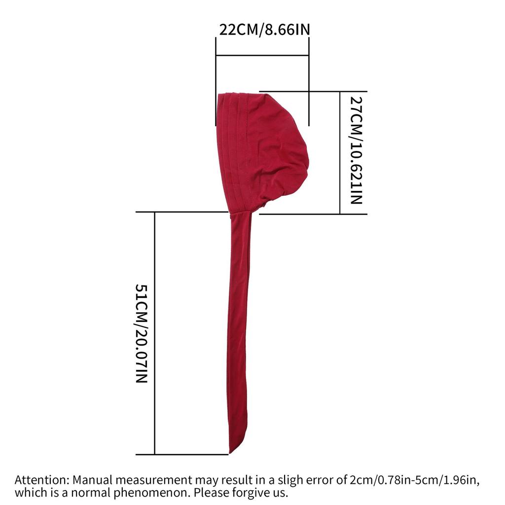 Women's Suede Solid Color Long-Tailed Beanie Hat for Autumn and Winter