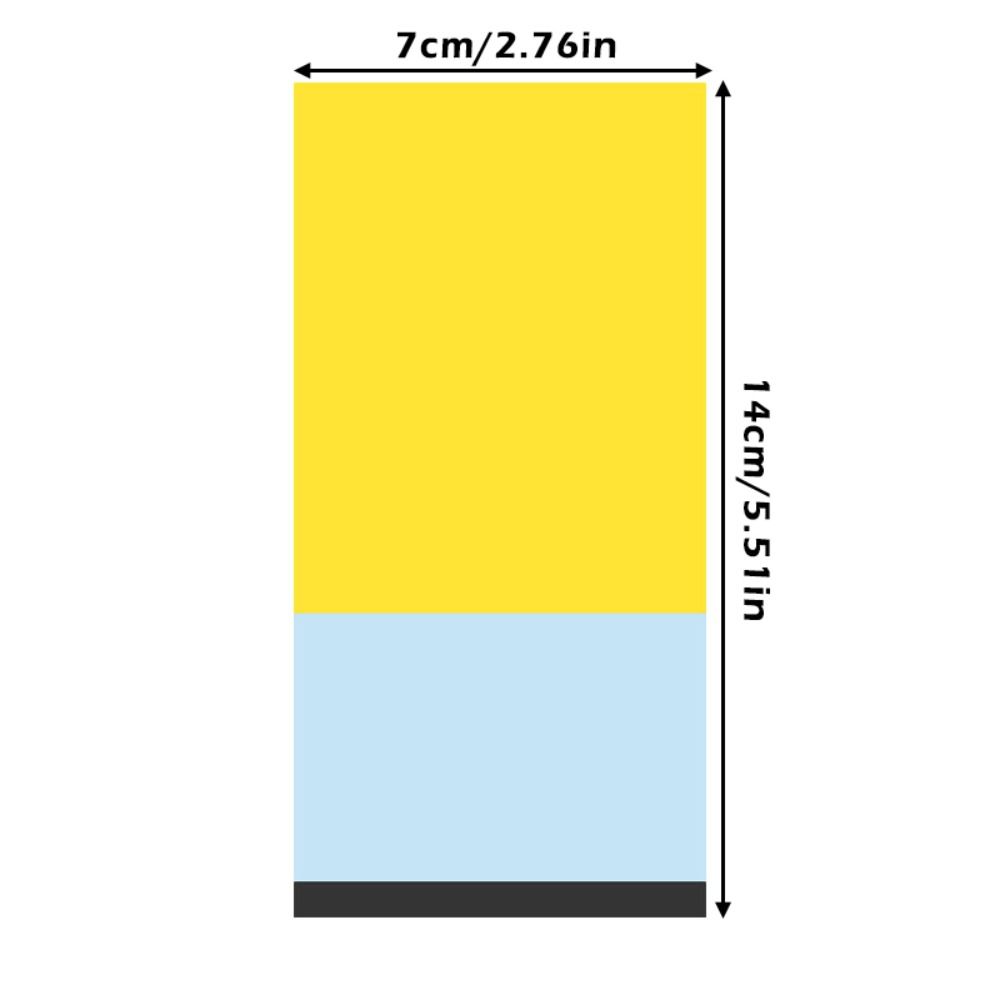 50/100Sheets Color-blocking Writing Notepad Long Style Message Paper Korean Memo Pad  School Office