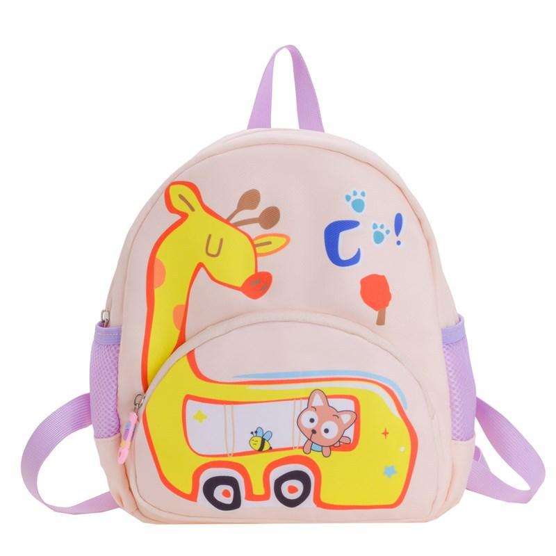 Cute giraffe kindergarten new schoolbag casual simple trend high value anti-lost backpack