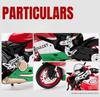 Большой масштаб 1:9 R1M 1199 Модель мотоцикла Игрушка Сплавной корпус Резиновые шины Амортизация Модели мотоциклов Домашнее украшение