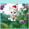 Car Decor Acrylic Cute Cat Holiday Pendant For Vehicle Interior Decorations