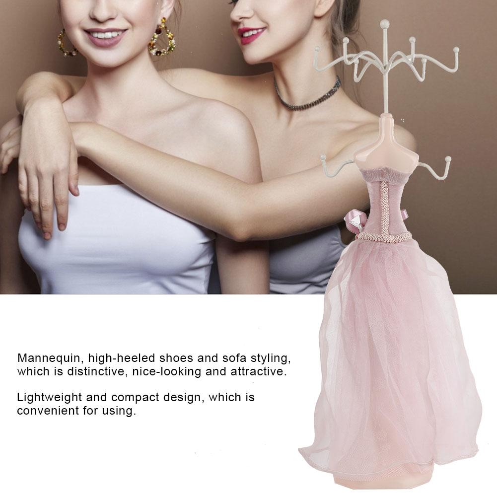 Model Dress High Heeled Shoes Earring Necklace Ring Jewelry Holder Stand Display(Large Model)