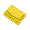 [Eterglam] [Etergram] Mini Wallet Ladies Trifold Lightweight Compact Small Genuine Leather Don't Fold Bills (lemon Yellow)