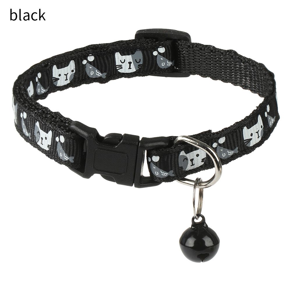 Мультяшный кошачий ошейник Быстросъемный Безопасный Разрывной Регулируемый с Колокольчиком Товары для питомцев