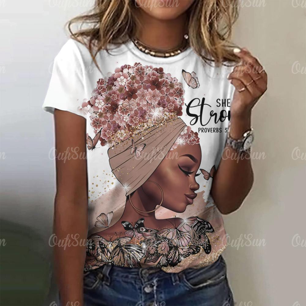 Винтажная футболка, женская летняя футболка с круглым вырезом и забавным принтом, повседневная свободная 3d футболка, элегантные топы с короткими рукавами большого размера Y2k