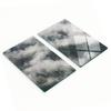 Decorative Glass Chopping and Serving Boards Misty Forest 2x30x52 Cm