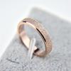 Fashion Simple Sandblasted Ring Titanium Steel Wedding Band for Women Wedding & Engagement Jewelry