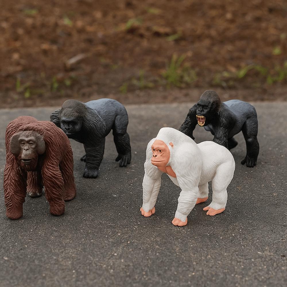 Realistic Simulation Gorilla Animal Toy Chimpanzee Action Figure  Halloween and Movie Lovers