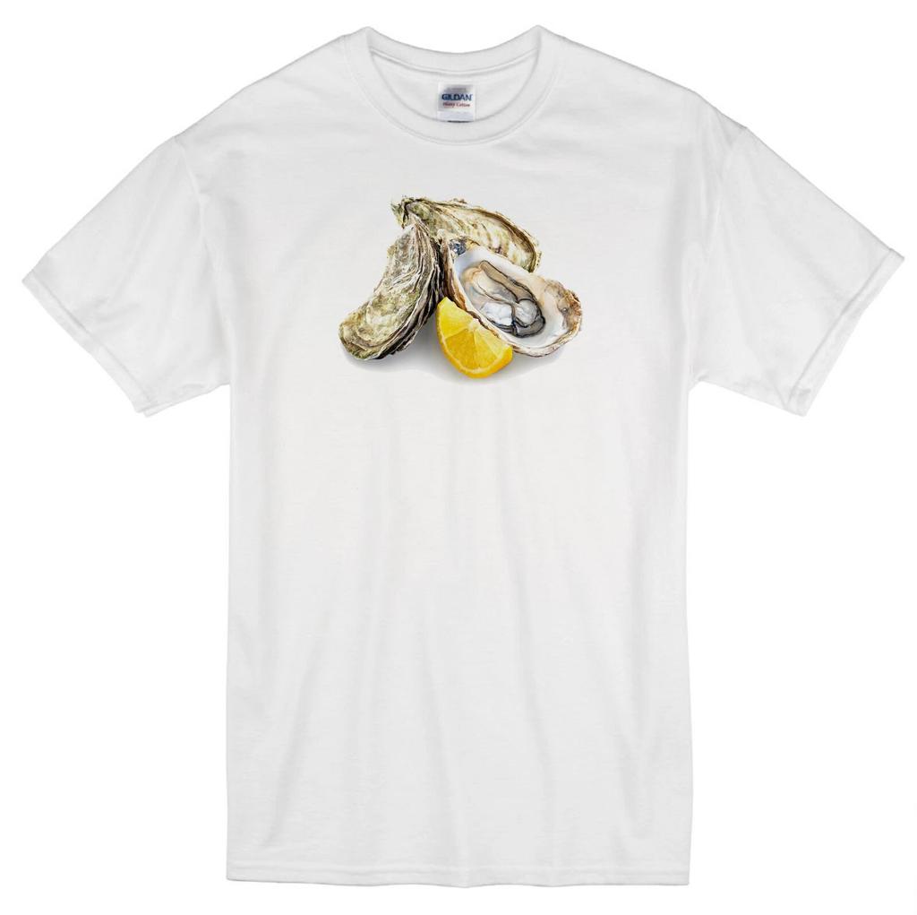 OYSTERS FRESHLY SHUCKED RAW RED LOBSTER SEAFOOD RESTAURANT WHITE T-shirt Tops Tees Unisex