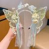 Cute Flower Butterfly Mermaid Elf Headband Princess Hair Accessories For Little Girls Lolita Hanfu Dress Up