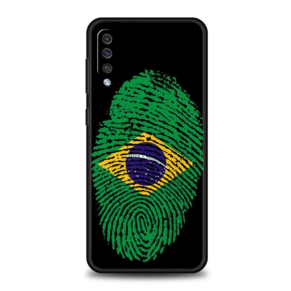 Большой чехол для телефона с флагом Бразилии для Samsung A56 A36 A26 A54 A52 A24 A14 A50 A72 A70 A40 A06 A12 A22 A34 A42 A32 A04s A16 5G