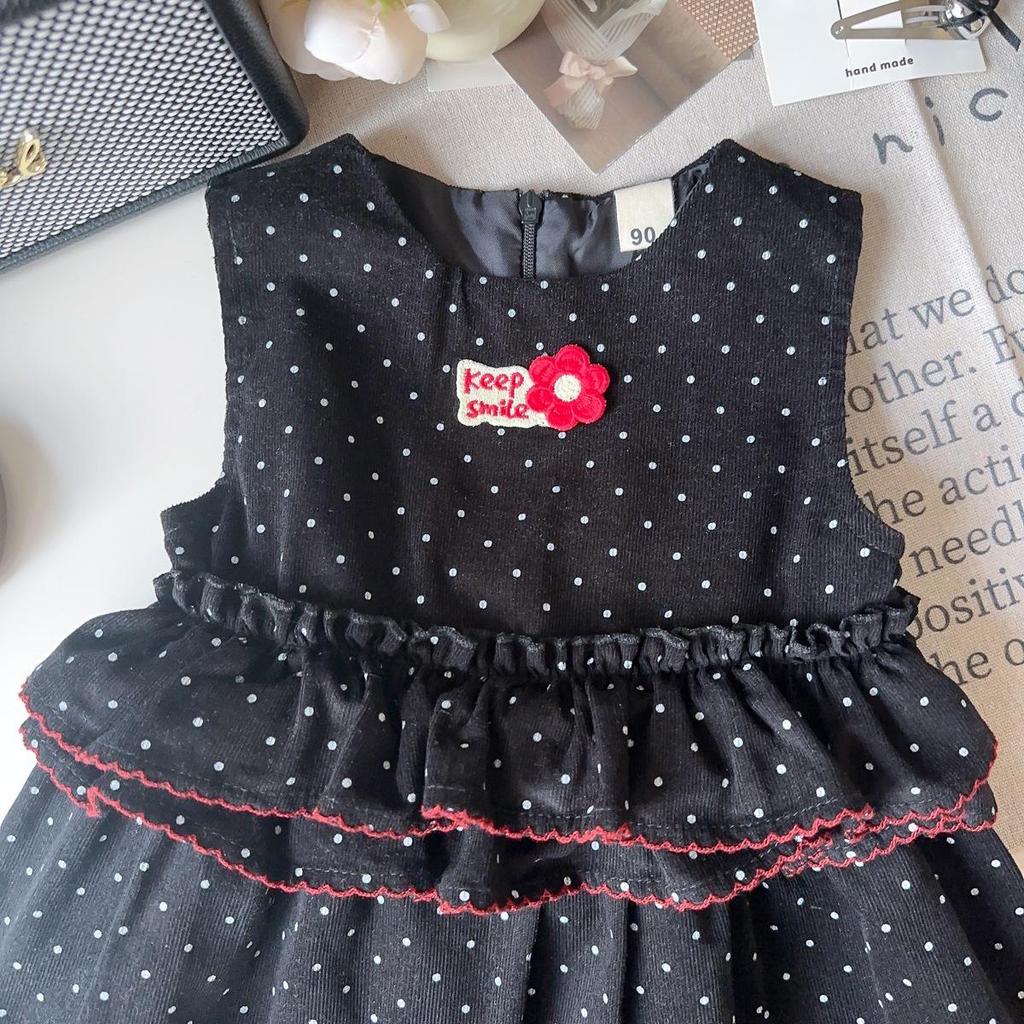 Baby Girls' Spring & Autumn 2-Piece Vest Dress Set AQB006