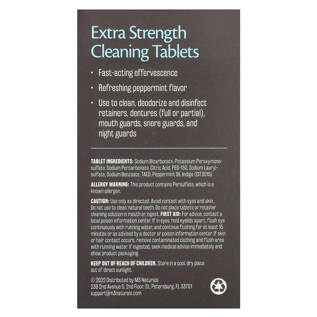 M3 Naturals Набор для чистки зубных кап и ретейнеров, 1 шт.