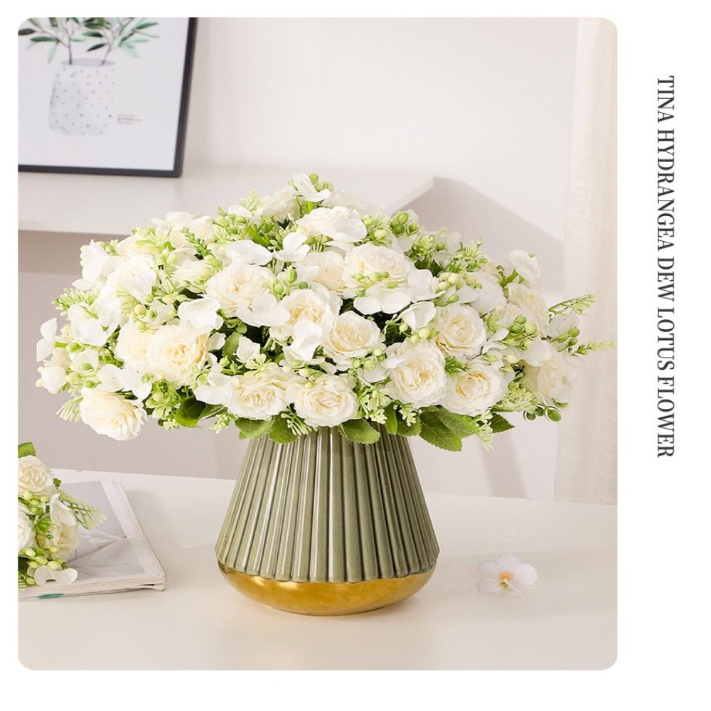 Lafite Пионовидная Гортензия Имитация Цветка Искусственные Шелковые Цветы Искусственные Цветы Свадебный Букет