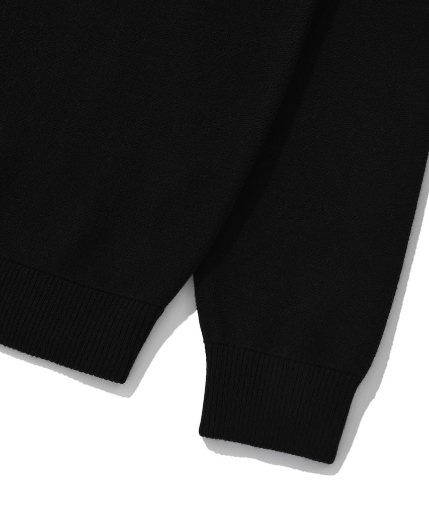 WACKY WILLY Typo Jacquard Knit Black