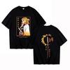 Горячая новинка аниме Rengoku Kyoujurou Printed мужские и женские летние футболки с коротким рукавом, круглый вырез, повседневные топы Harajuku унисекс Y2k