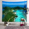 Nature Beach Scenery Wall Art Tapestry Turtle Tapestry Wall Decor Backdrop Cloth Living Room Bedroom Room Home Decor