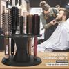 Durable Plastic Round Hair Brush Organizer - Professional Salon-Quality Styling Tool Holder with Multiple Compartments