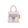 New Pepper Cow Leather Sheet Music Bag, Handbag, Shoulder Bag, Crossbody Bag Trumpets Women's White & Lilac Purple CA620-IMCAH