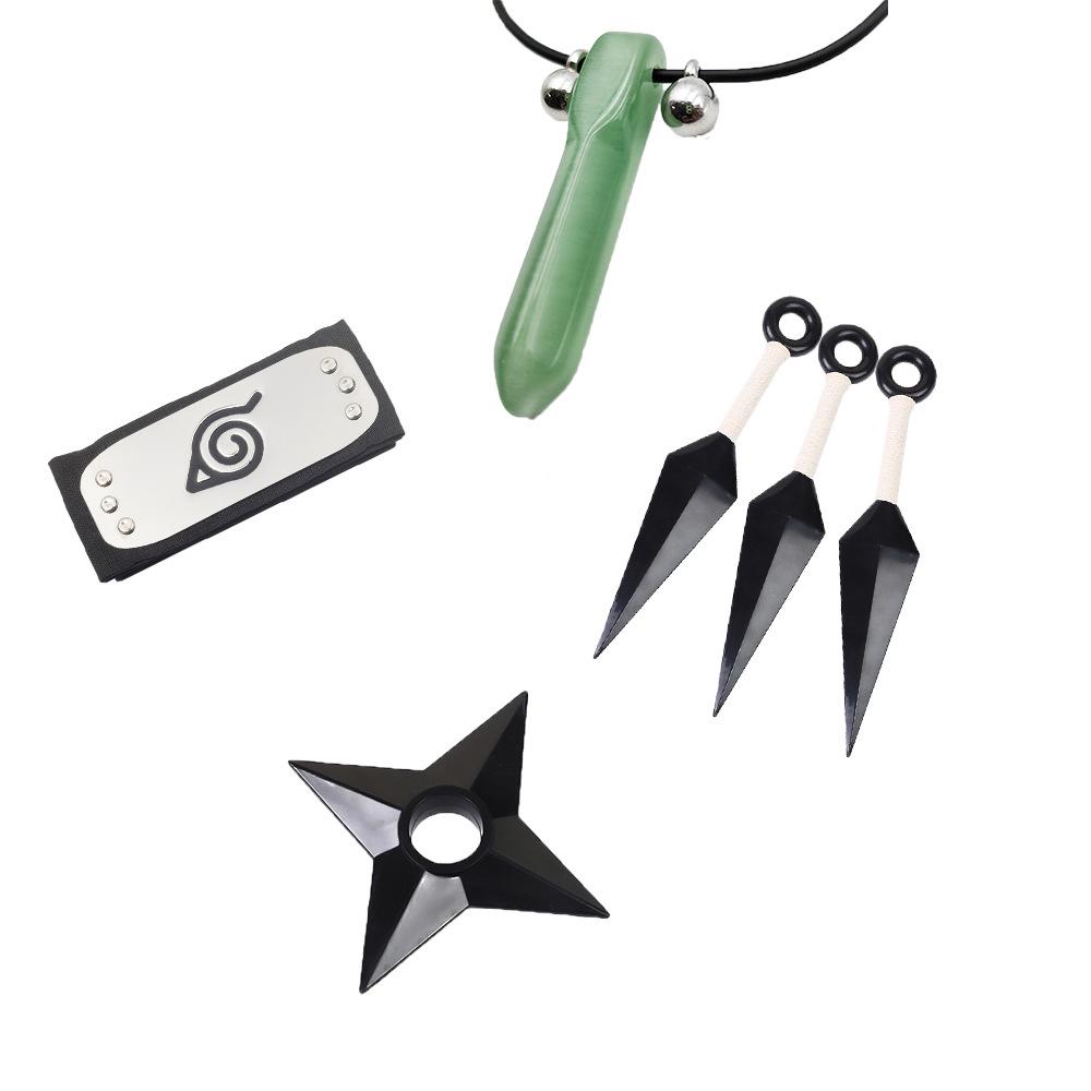 Доступный: Маска Какаши, Кунаи и сюрикены Наруто, Набор повязки Конохи