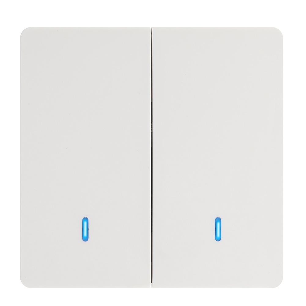 Беспроводной интеллектуальный выключатель света RF 433 МГц настенный выключатель панели с пультом дистанционного управления мини-реле приемник 220 В светодиодная лампа вентилятор