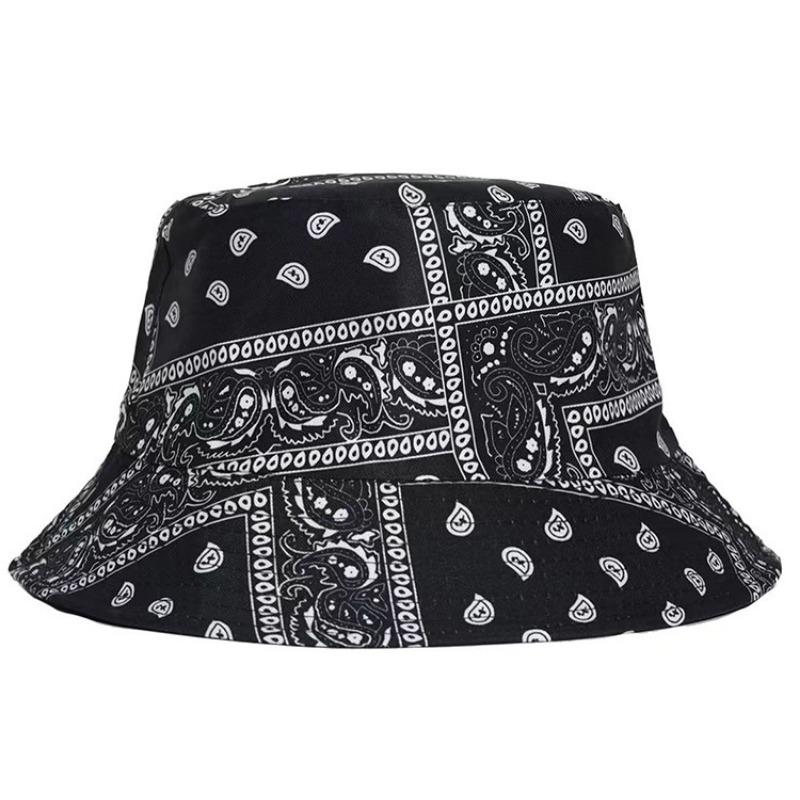 Ретро шляпа рыбака с цветком, уличная мода, складная шляпа для бассейна, двухсторонняя персонализированная шляпа от солнца, уличная шляпа